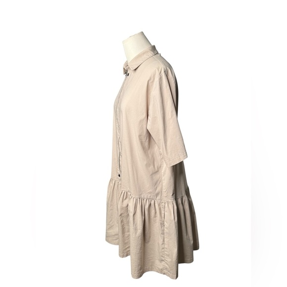 RUTI - THE WORK SHIRT POPLIN DRESS Size S/M Color Sanpiper - Picture 4 of 7